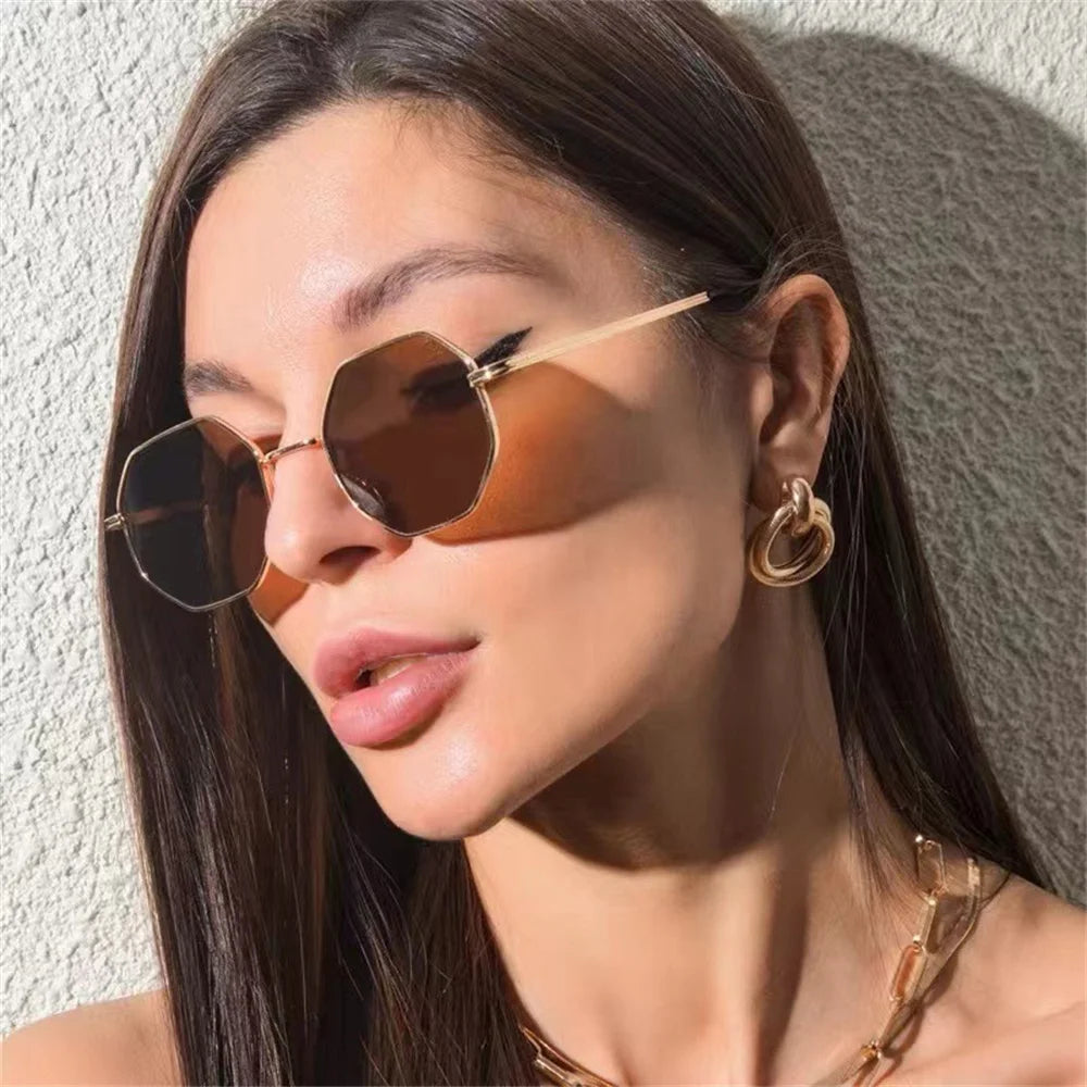 Polygon Metal Sunglasses