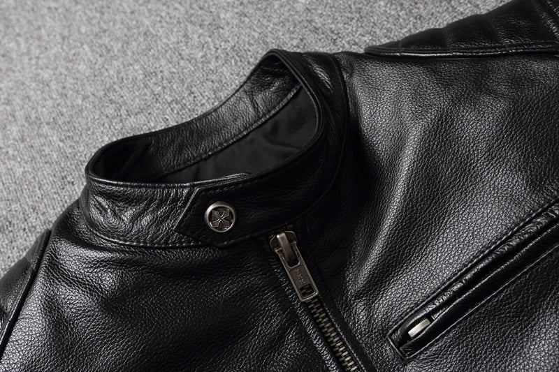 Vintage Genuine Cowhide Leather Jacket
