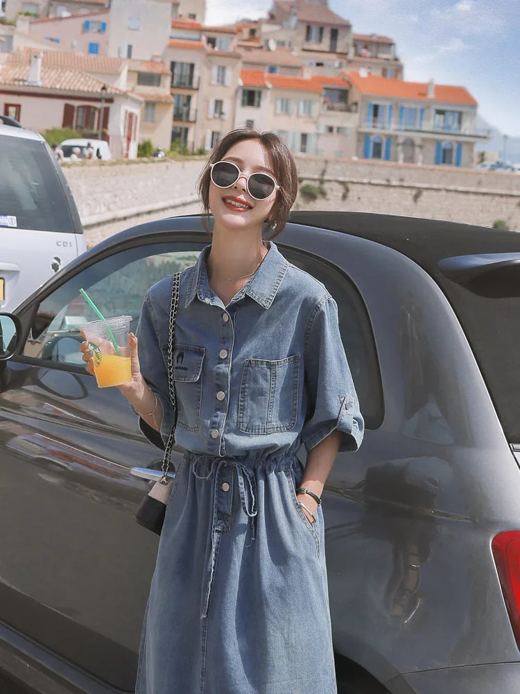 Summer Women Denim Dress