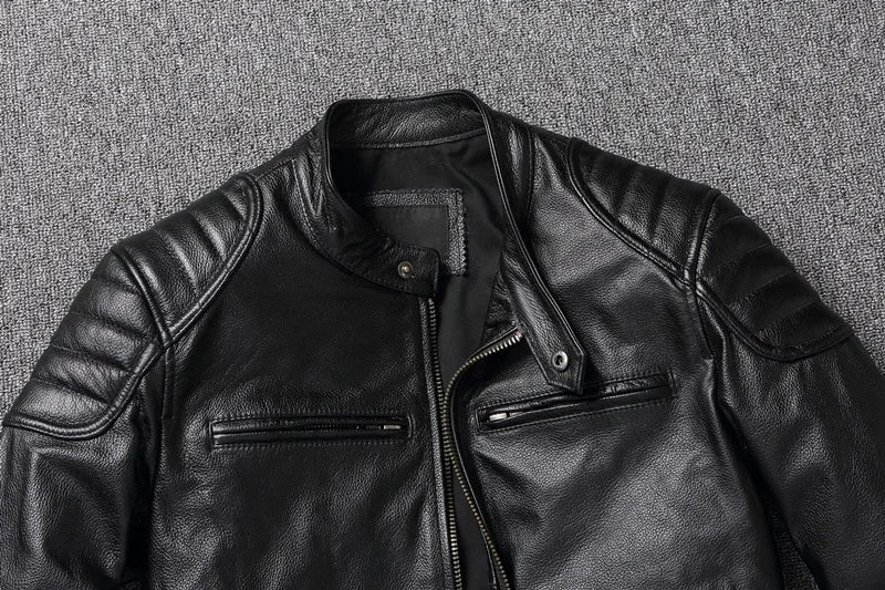 Vintage Genuine Cowhide Leather Jacket