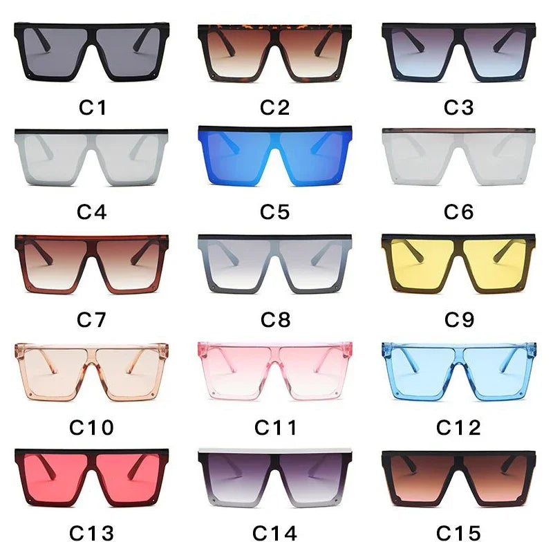 Retro Black Square Sunglasses