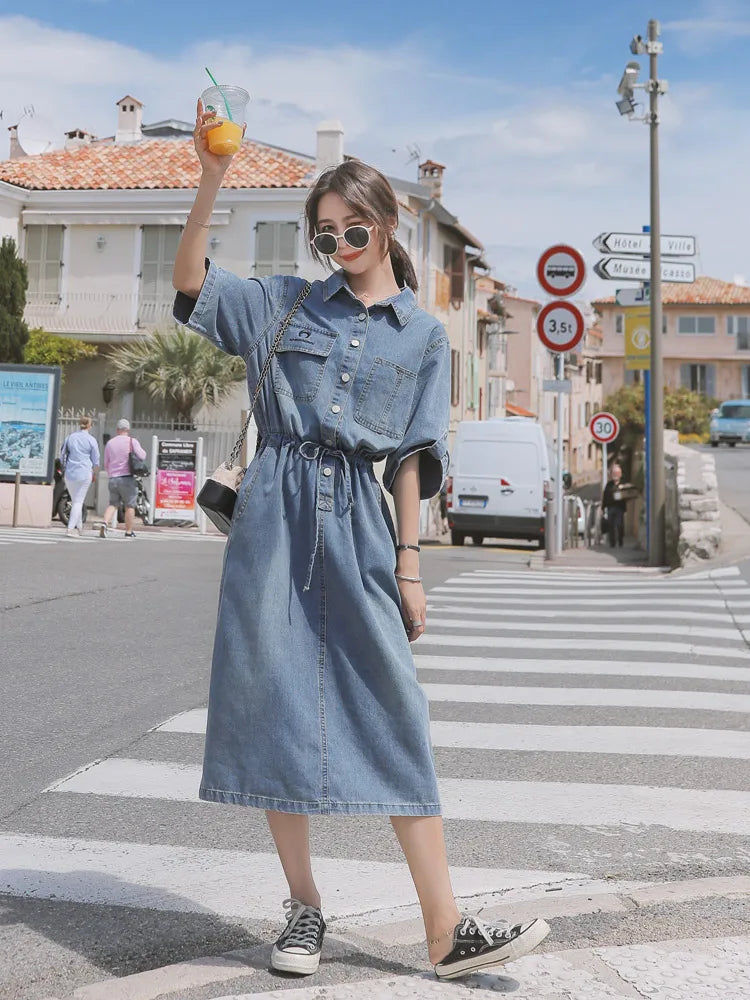 Summer Women Denim Dress
