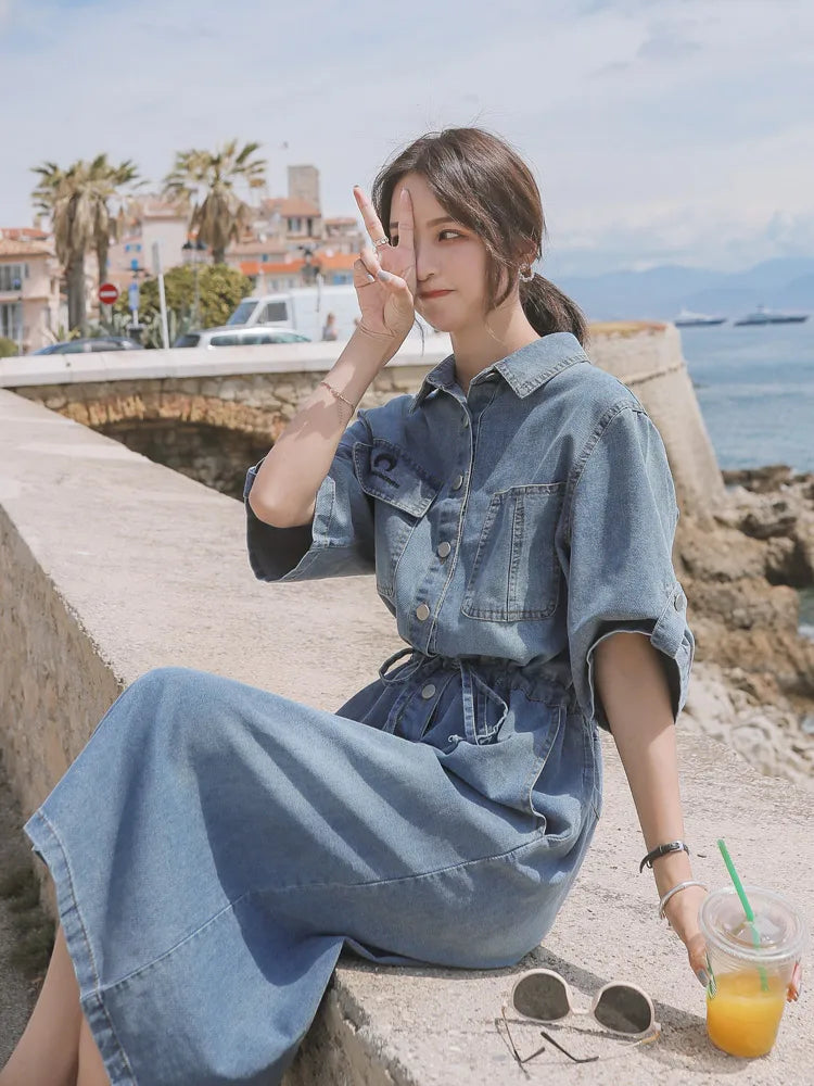 Summer Women Denim Dress
