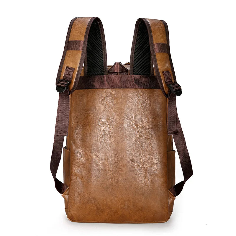 Men Leather Bagpack