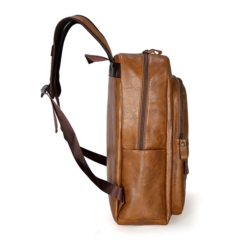 Men Leather Bagpack