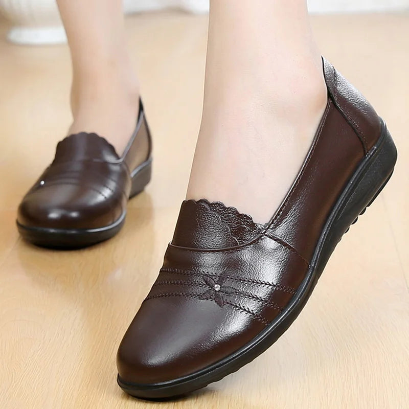 Genuine Leather Flats