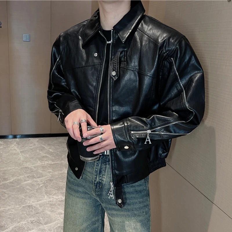 Autumn Winter Leather Jacket