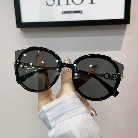 Female Cat Eye Round Sunglasses