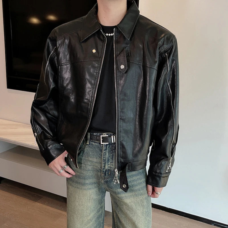 Autumn Winter Leather Jacket