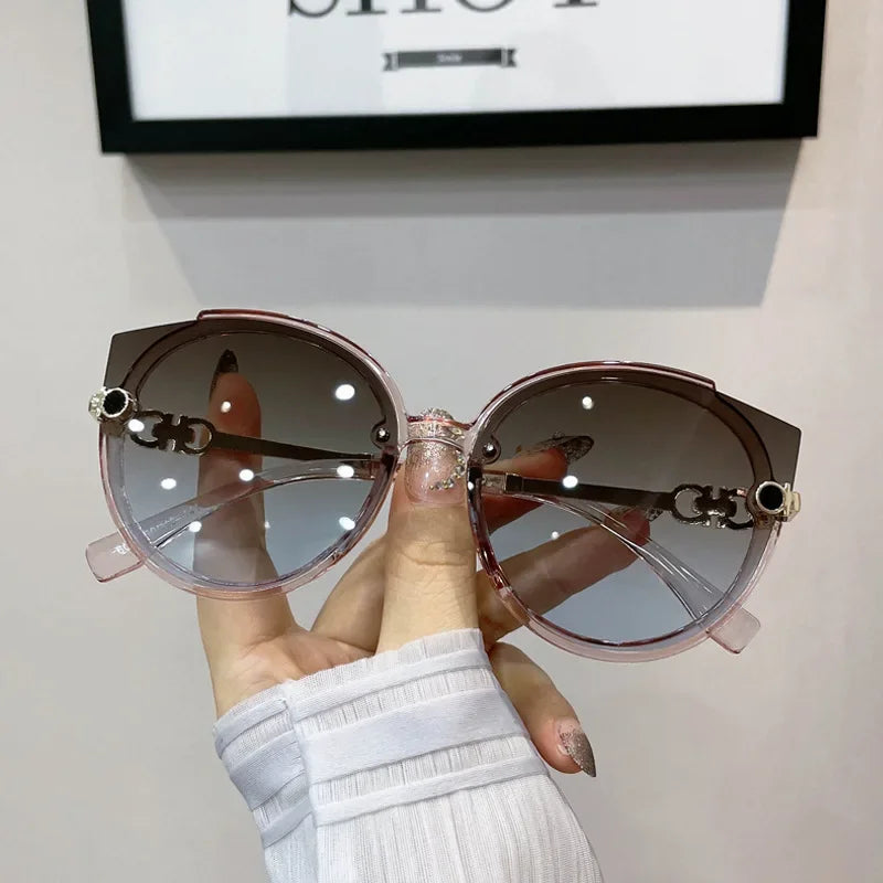 Female Cat Eye Round Sunglasses