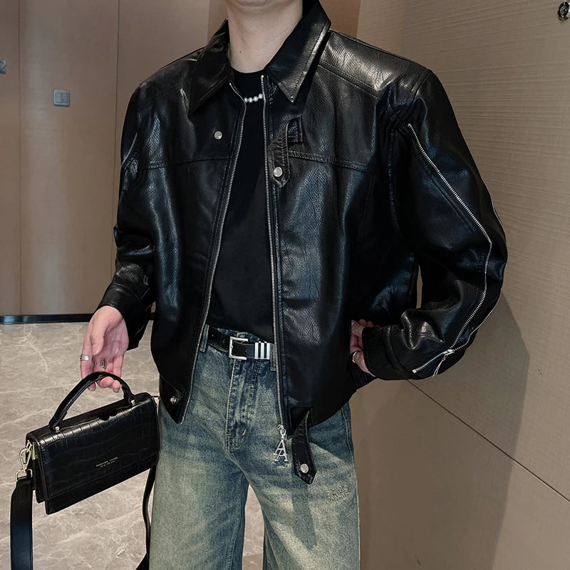 Autumn Winter Leather Jacket