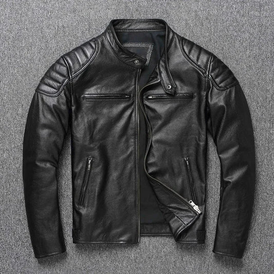 Vintage Genuine Cowhide Leather Jacket