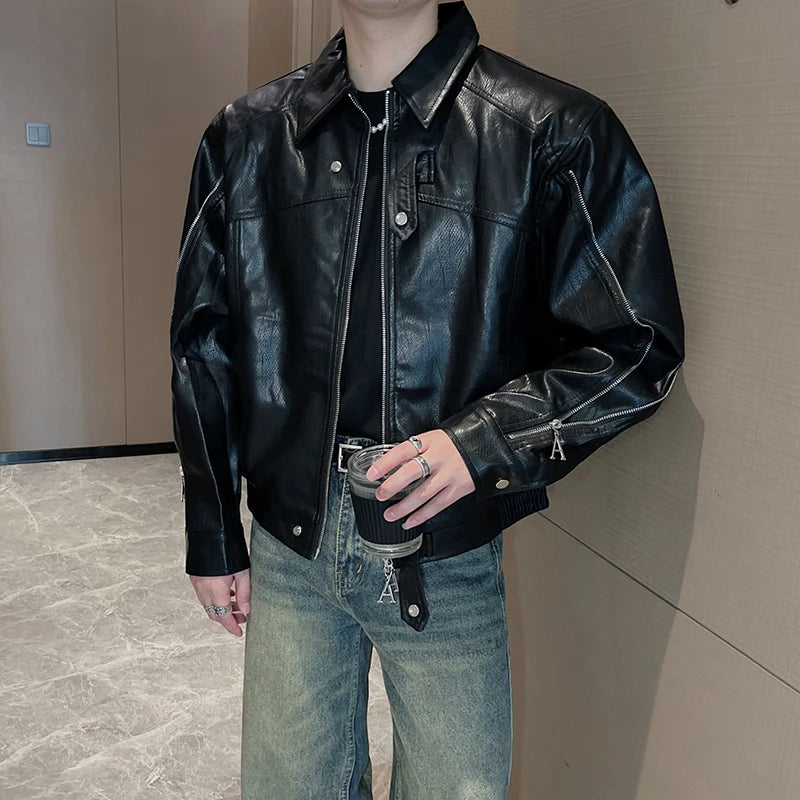 Autumn Winter Leather Jacket