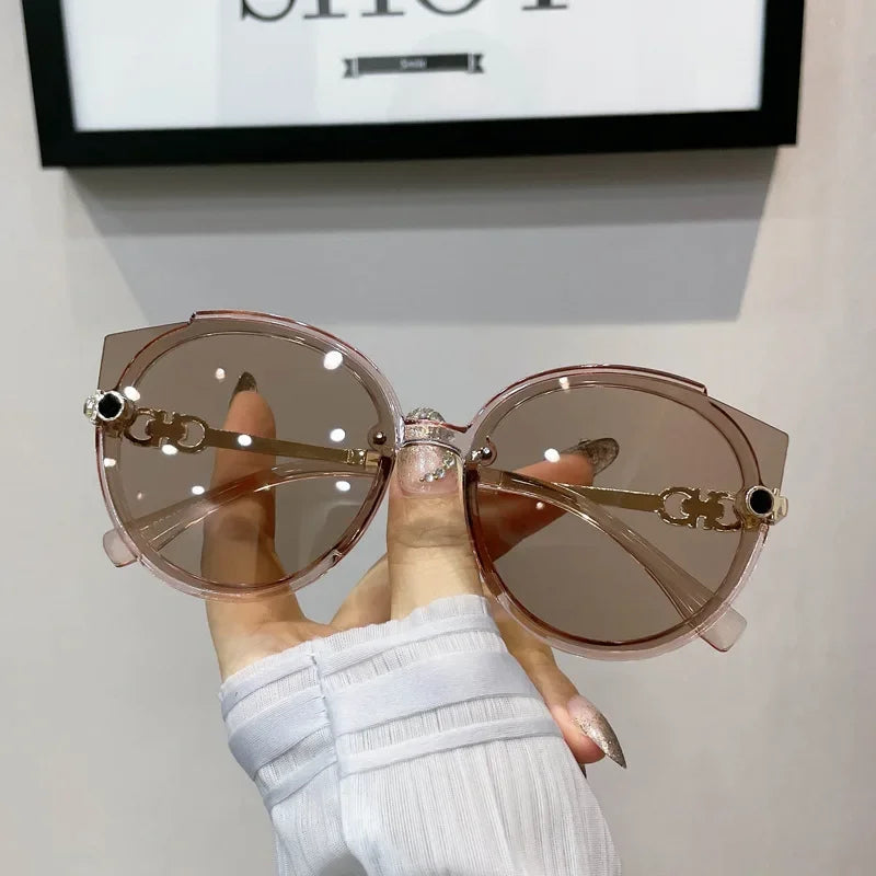 Female Cat Eye Round Sunglasses