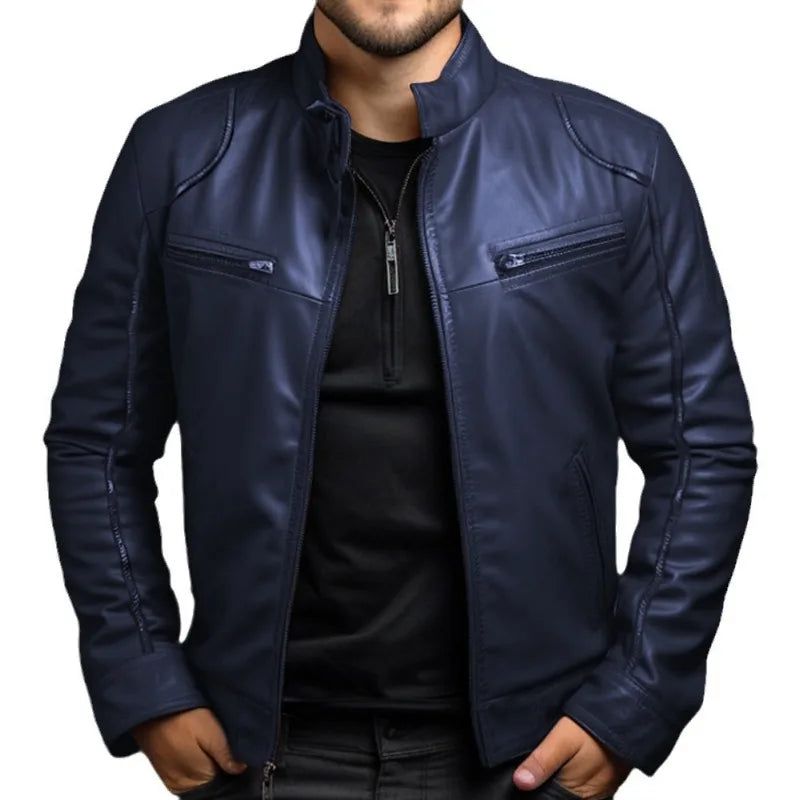 Men's Clothing Motorcycle Leather Jacket